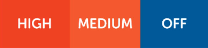 High Medium Off button