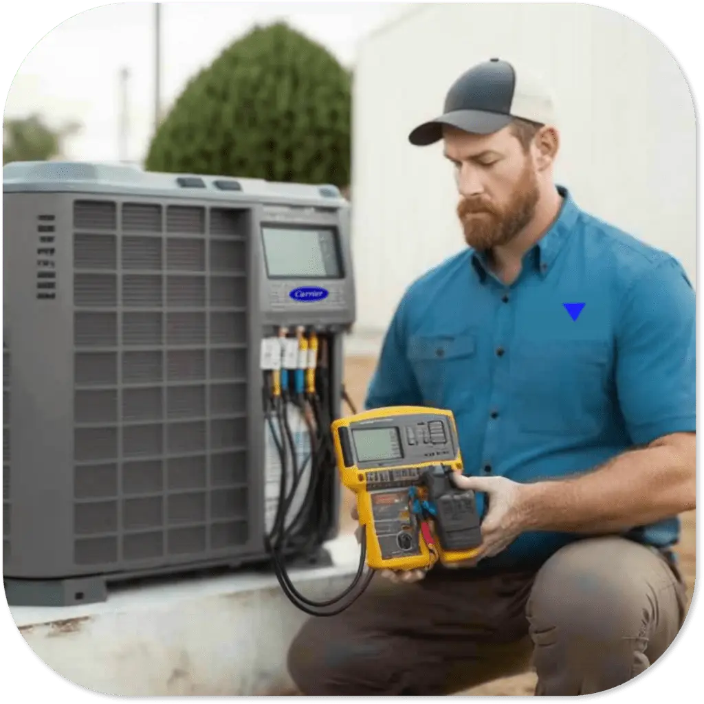 AirPoint technician performing furnace maintenance Toronto 2023