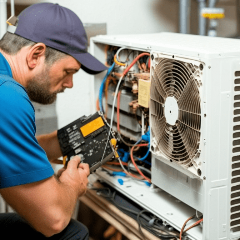 AirPoint technician performing HVAC service in Toronto Home 2023