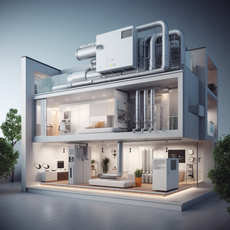 A modern smart thermostat – a representation of HVAC innovation