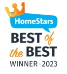 Icon representing the HomeStars Best of the Best 2023 North York award, proudly won by AirPoint.