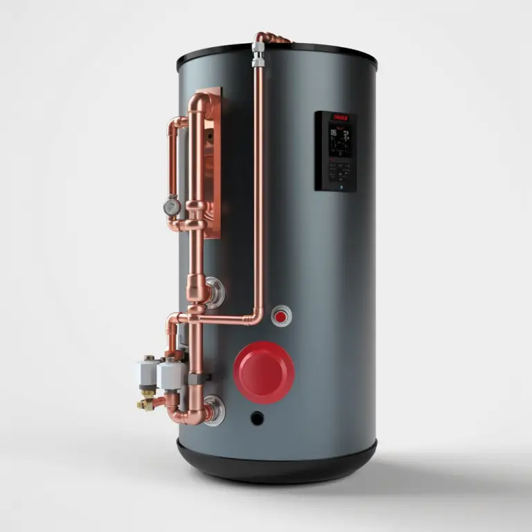 Heat pump water heater in a modern home