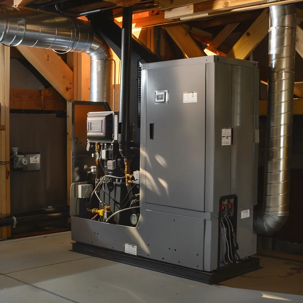 Energy-efficient home heating system - 2-stage furnace