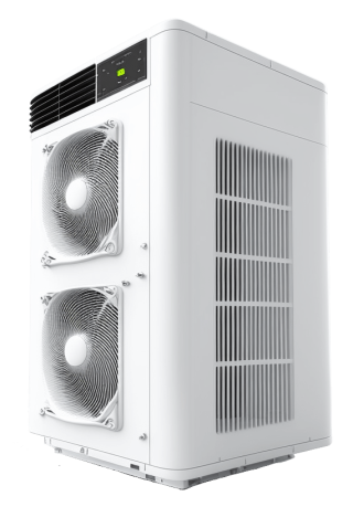 Expert technicians from AirPoint in Vaughan, installing a high-performance Carrier air conditioner.
