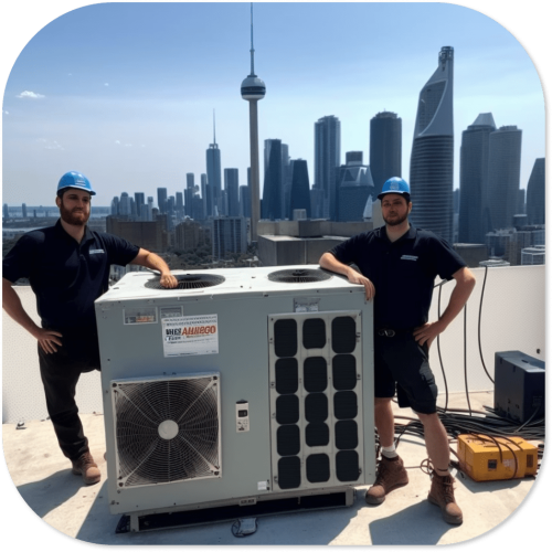 AirPoint commercial rooftop unit installation